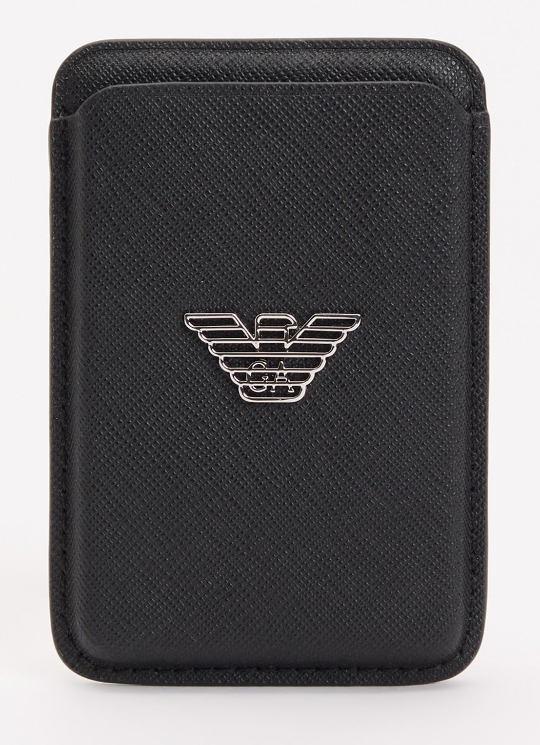 Armani Pasjeshouder van logo - voorkant 2 zwart
