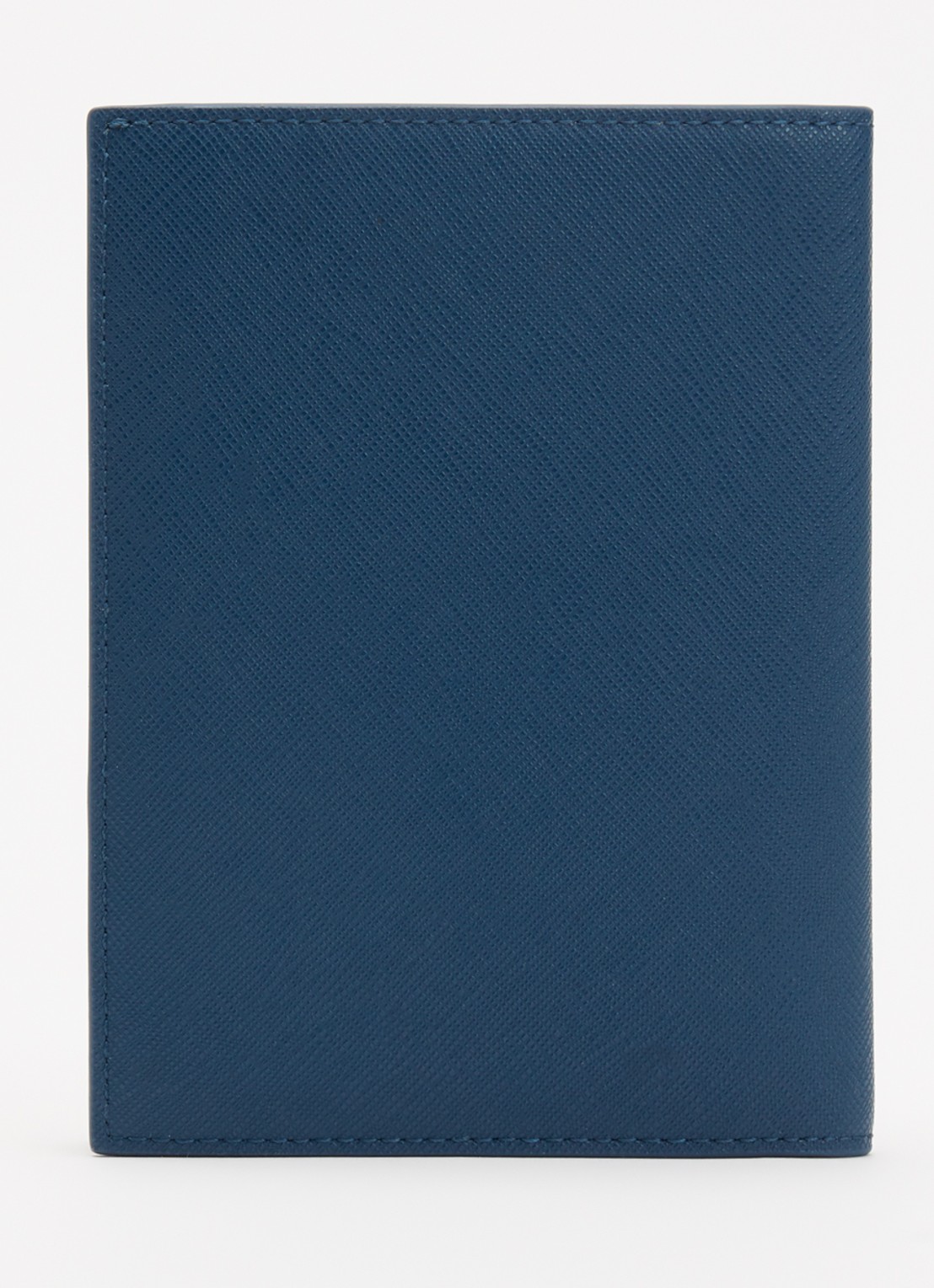 Armani Paspoortetui van leer - achterkant 3 indigo