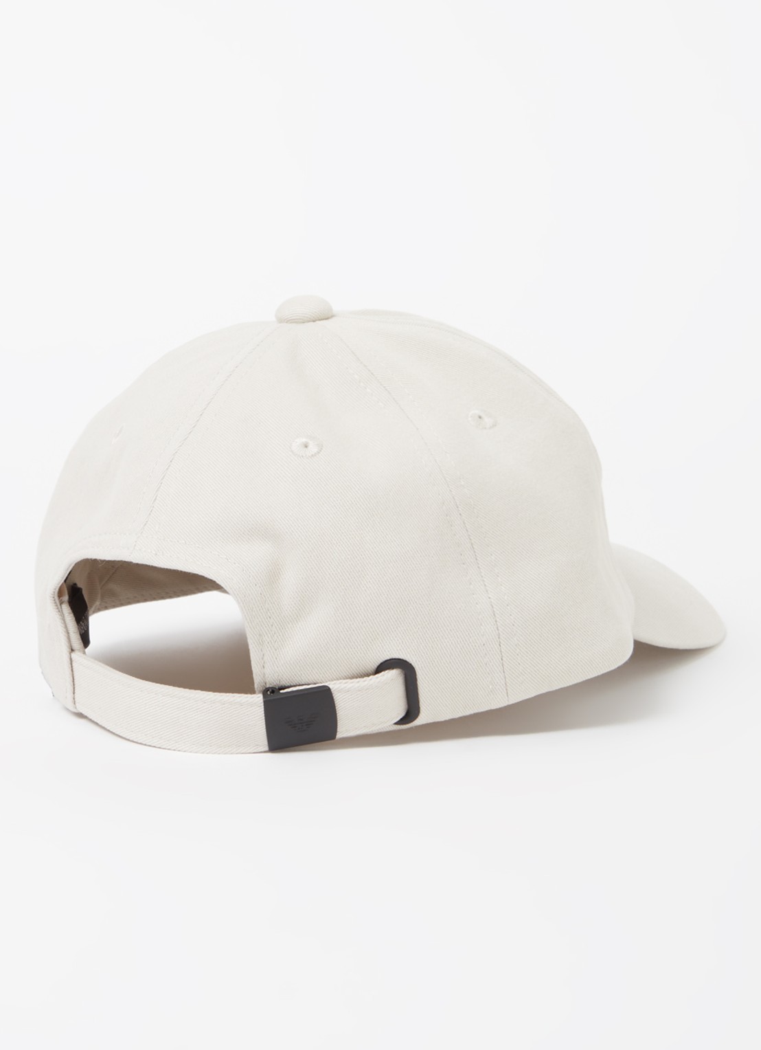 Armani Pet met logoborduring - achterkant beige