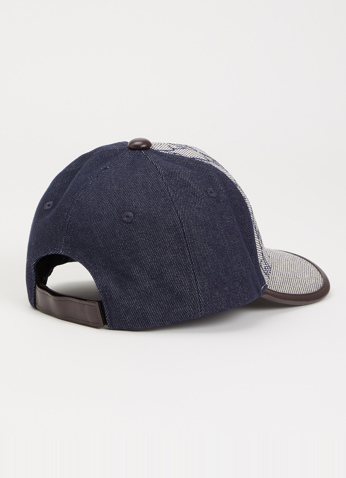 Armani Pet van denim met logoprint - detail 2 indigo