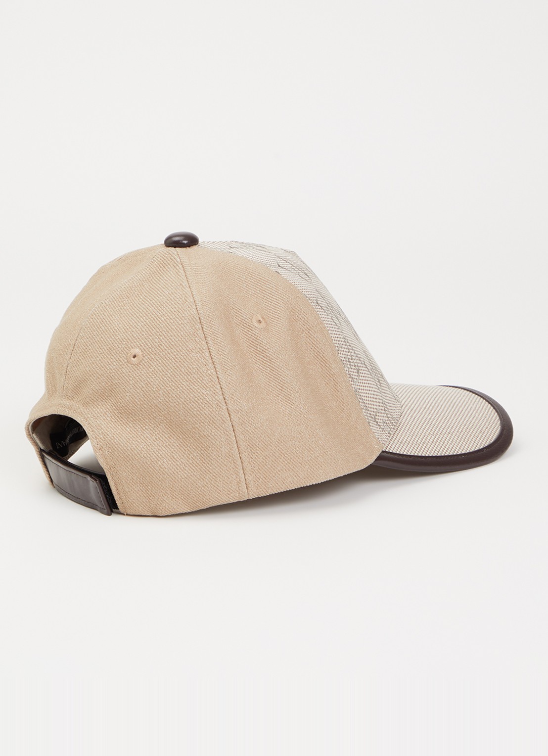 Armani Pet van denim met logoprint - detail 2 beige