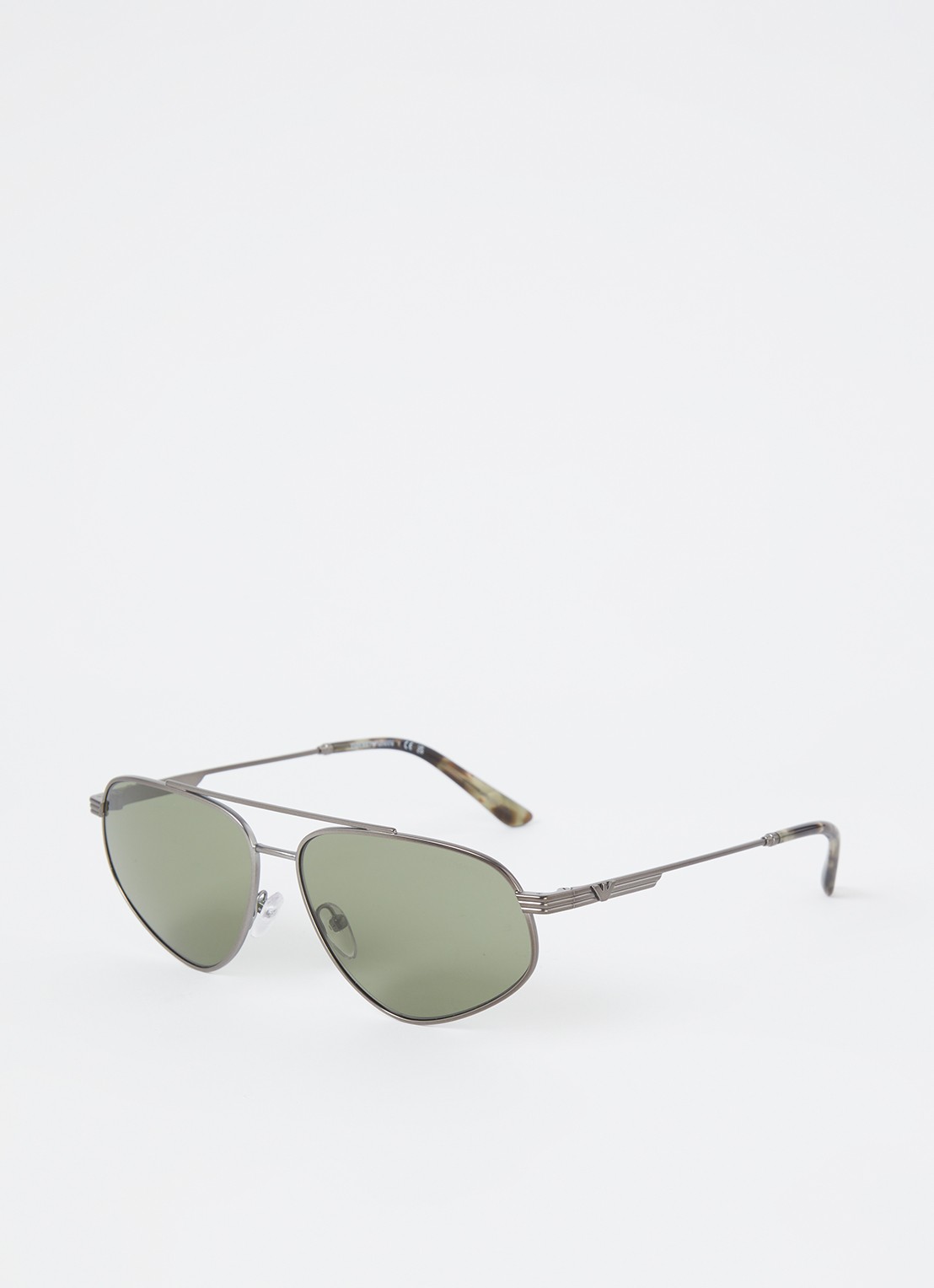 Armani Piloten zonnebril EA2156 - voorkant 4 zilver