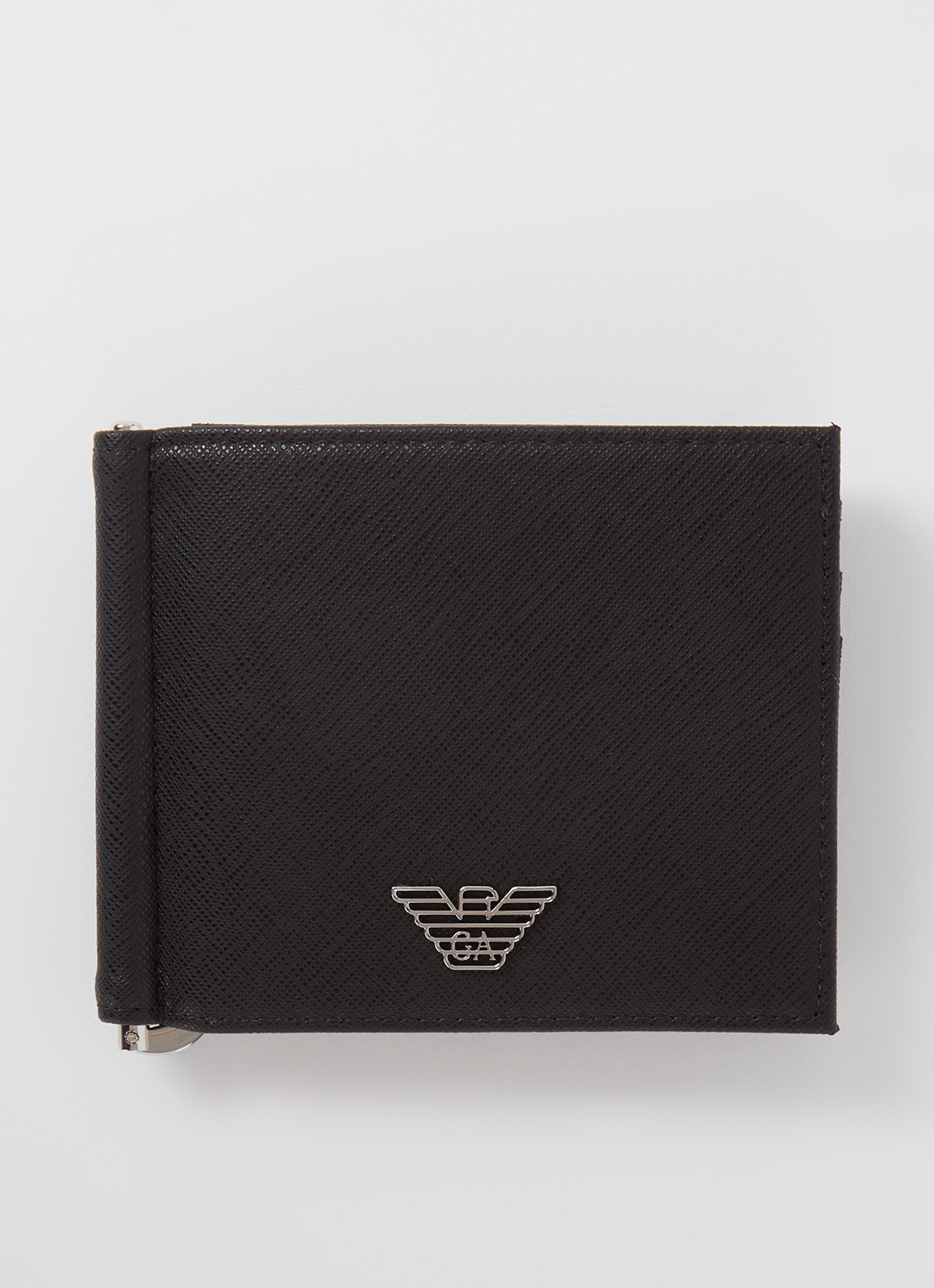 Armani Portemonnee met logo - voorkant zwart