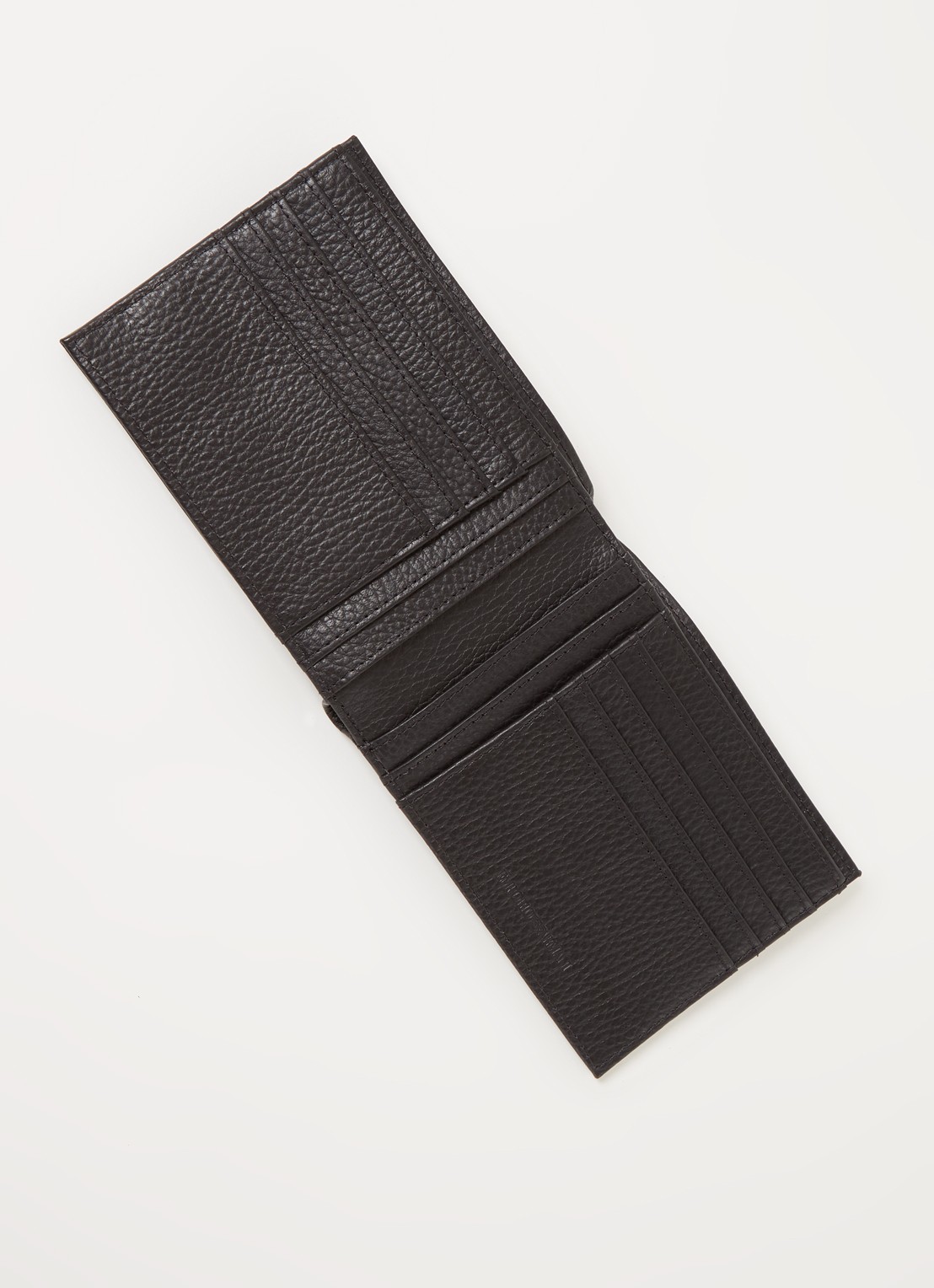 Armani Portemonnee met sleutelhanger van leer - voorkant 2 zwart