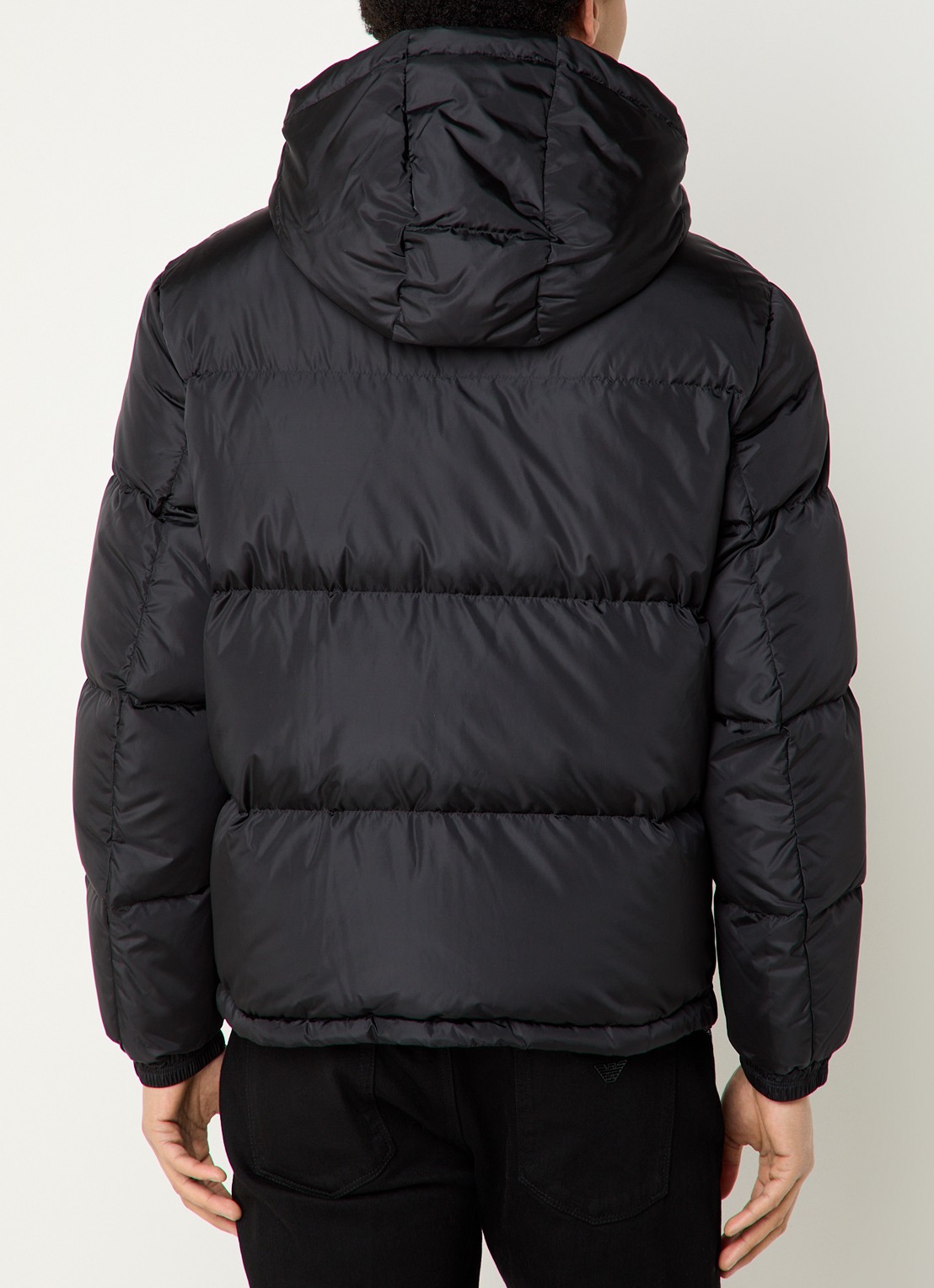 Armani Puffer jack met afneembare capuchon - achterkant 4 zwart