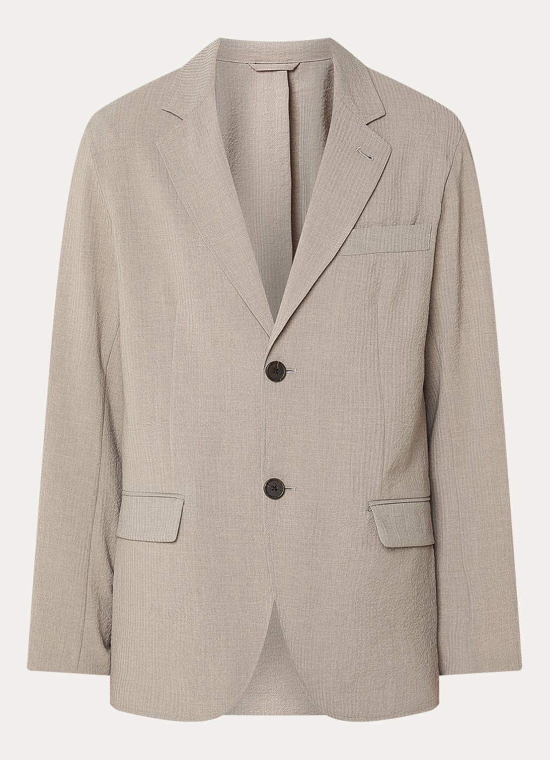 Armani Regular fit colbert met klepzakken - voorkant 3 donkerbeige