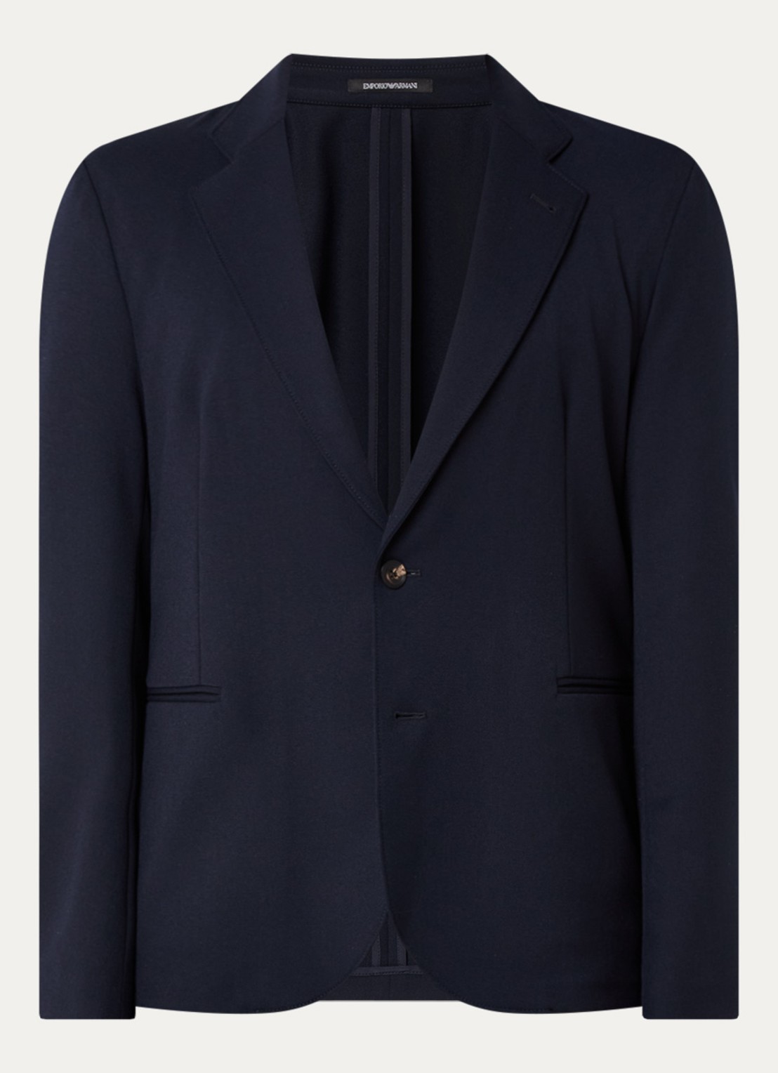 Armani Regular fit colbert met steekzakken - voorkant 2 donkerblauw