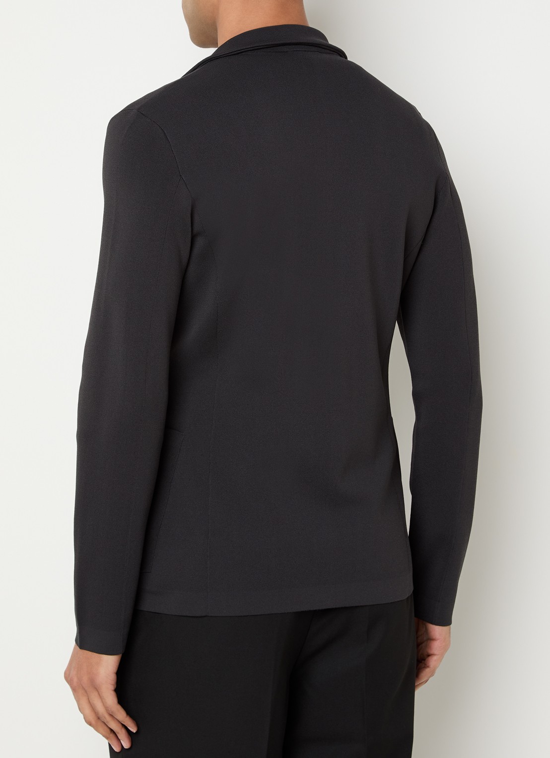 Armani Regular fit colbert met steekzakken - achterkant 2 zwart