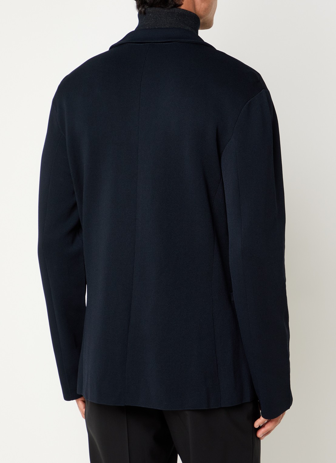Armani Regular fit colbert met steekzakken - achterkant 2 donkerblauw