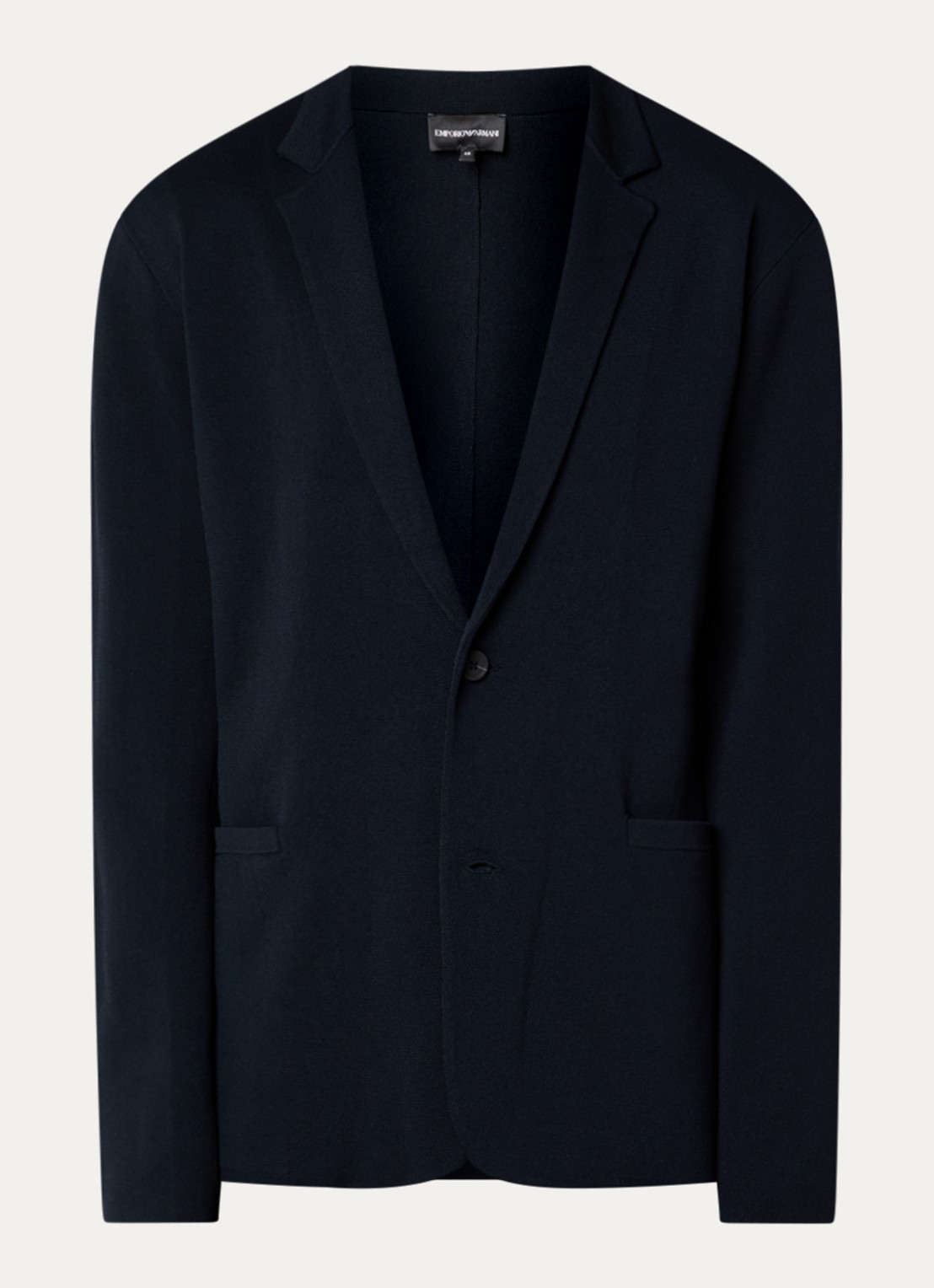 Armani Regular fit colbert met steekzakken - voorkant 3 donkerblauw