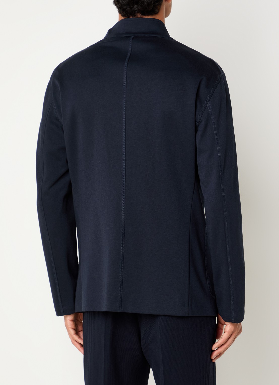 Armani Regular fit colbert met steekzakken - achterkant 2 donkerblauw
