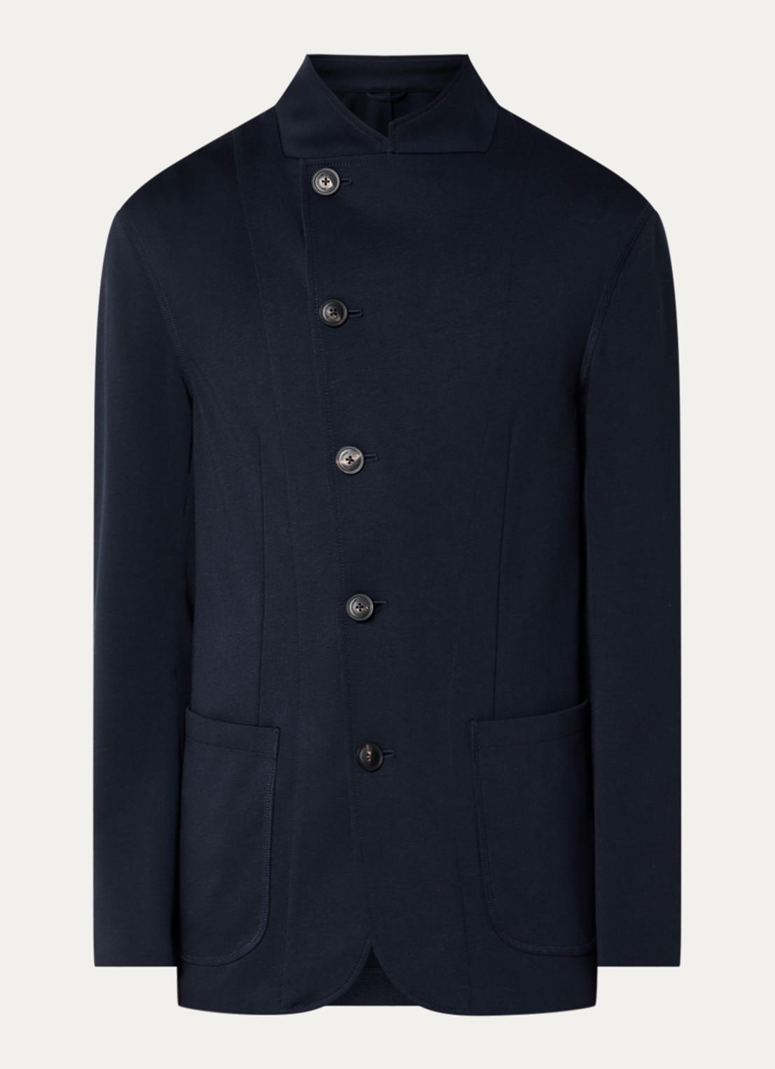 Armani Regular fit colbert met steekzakken - voorkant 3 donkerblauw