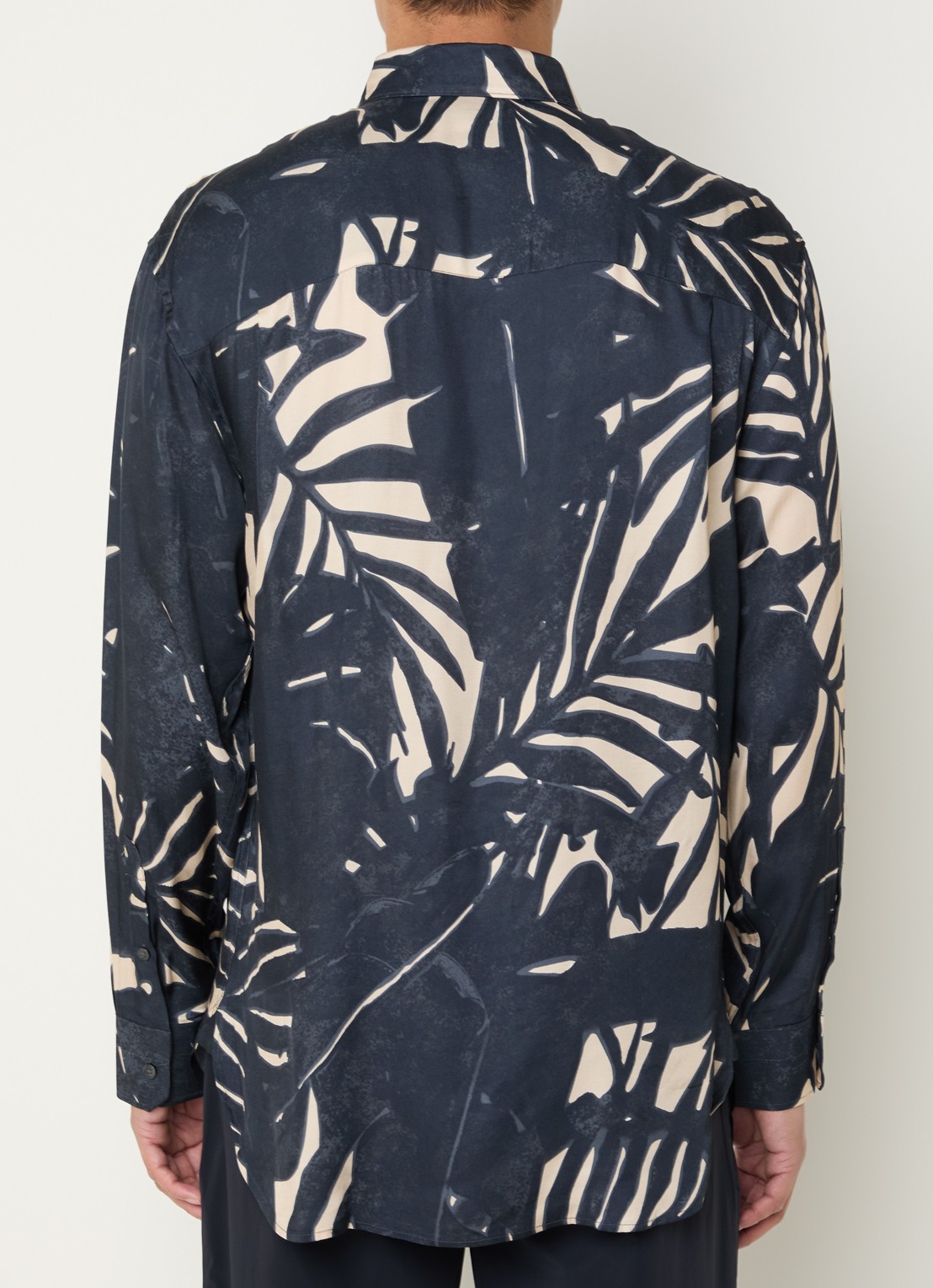 Armani Regular fit overhemd met print - achterkant 2 donkerblauw