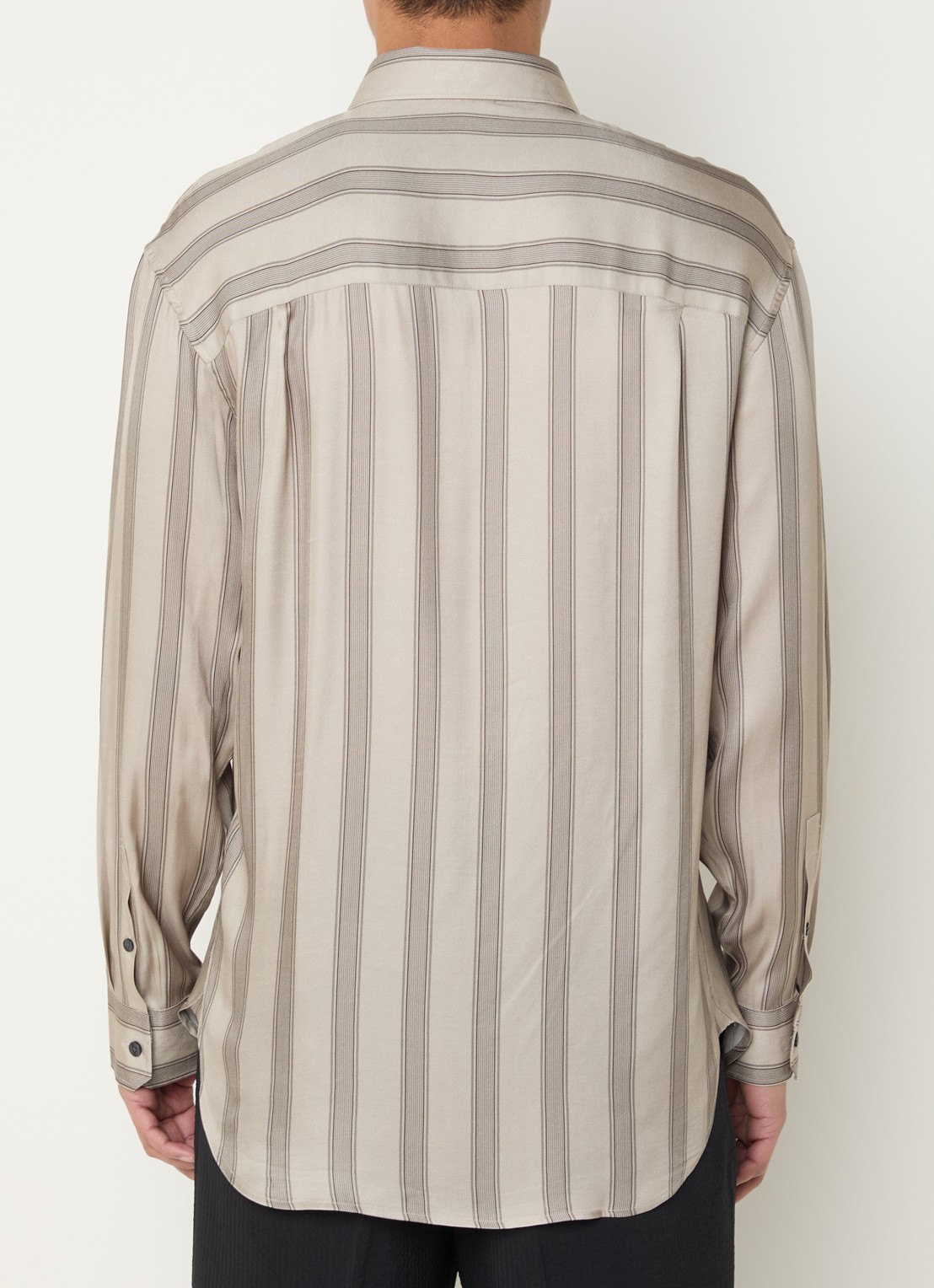 Armani Regular fit overhemd met print - achterkant 4 zand