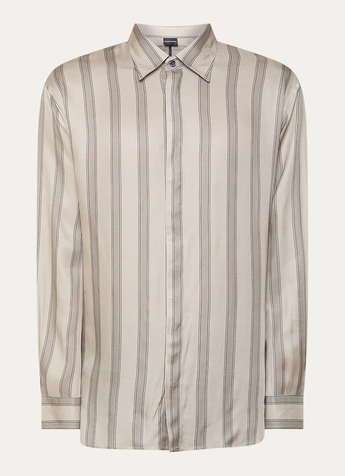 Armani Regular fit overhemd met print - voorkant zand
