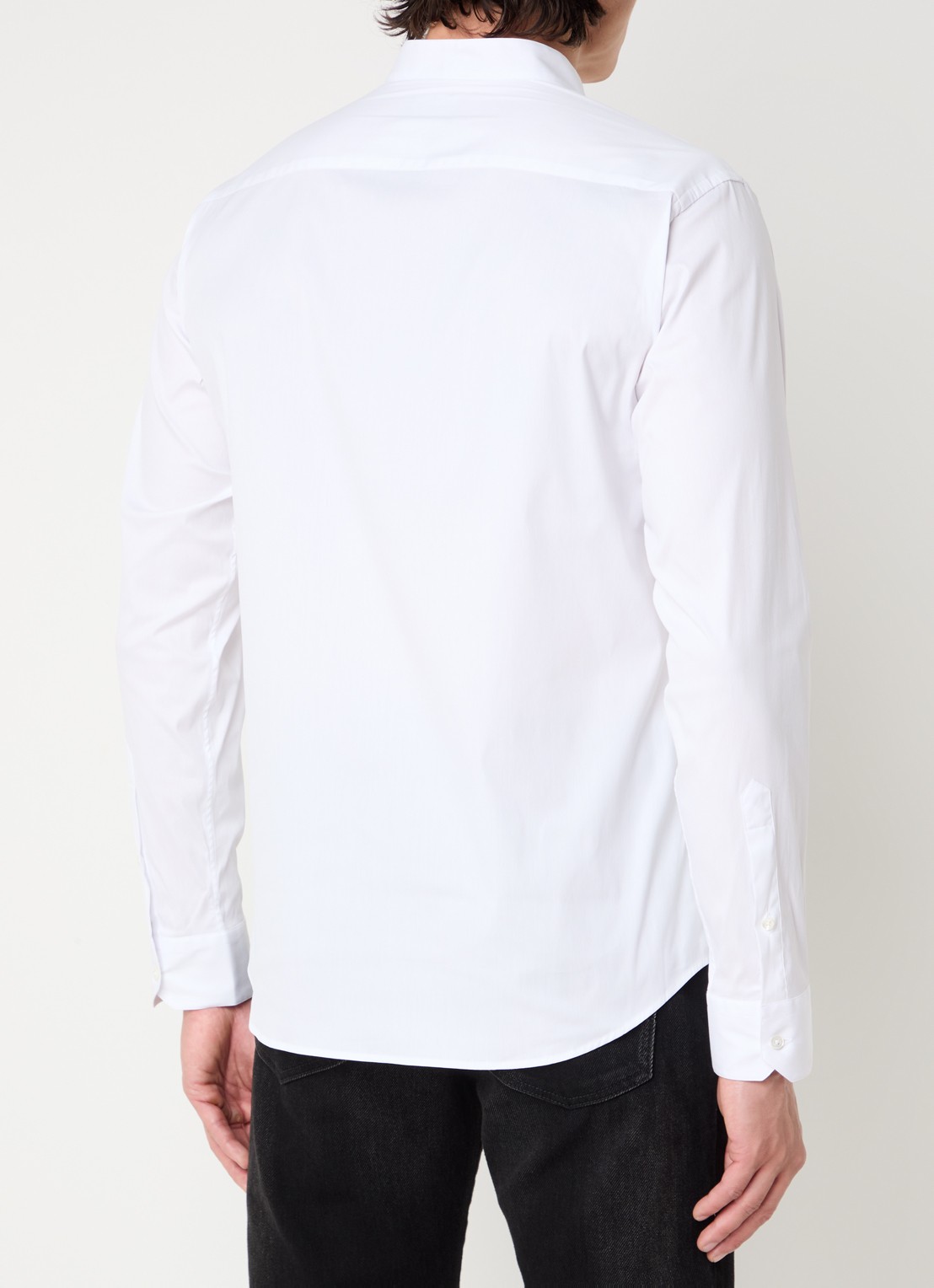 Armani Regular fit overhemd met stretch - achterkant 4 wit