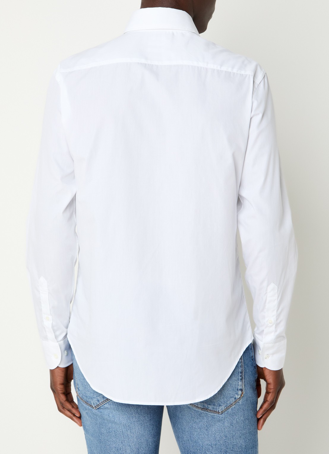 Armani Regular fit overhemd met stretch - achterkant 4 gebroken wit
