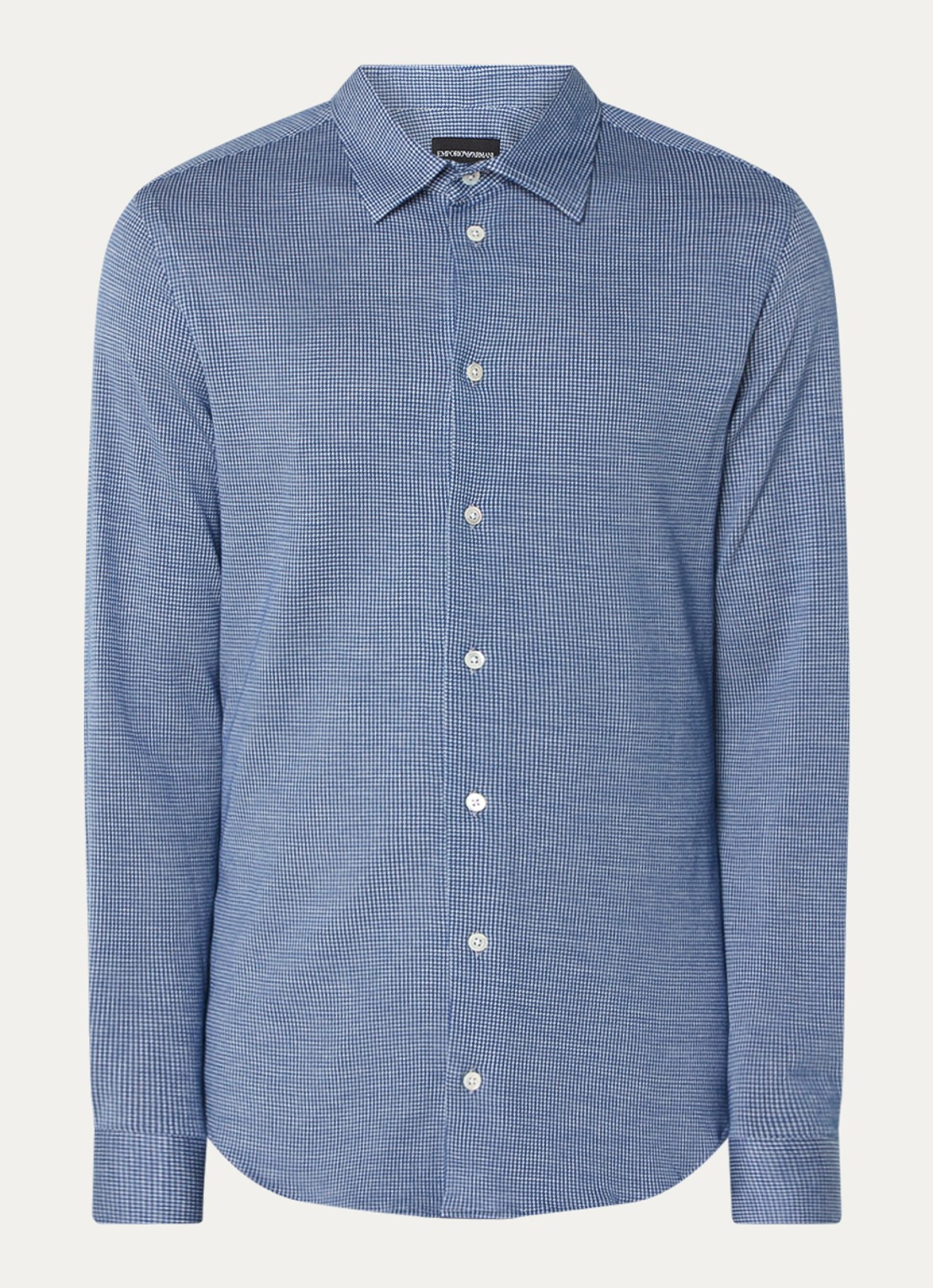 Armani Regular fit overhemd   - voorkant donkerblauw