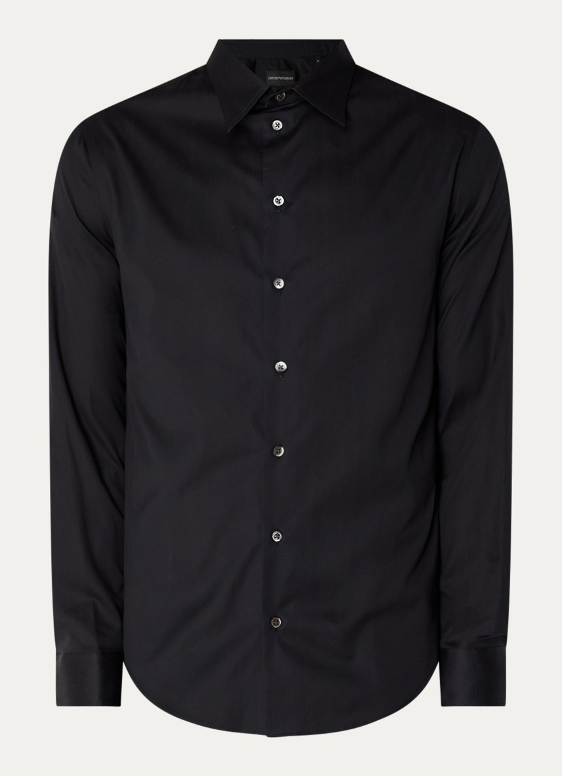 Armani Regular fit overhemd   - voorkant 2 zwart