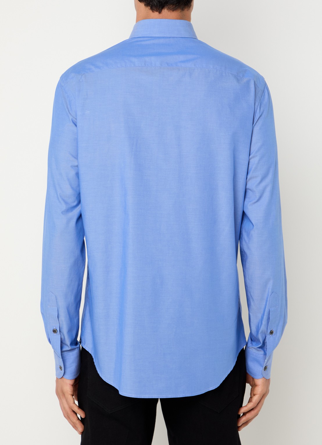 Armani Regular fit overhemd   - achterkant 3 blauw