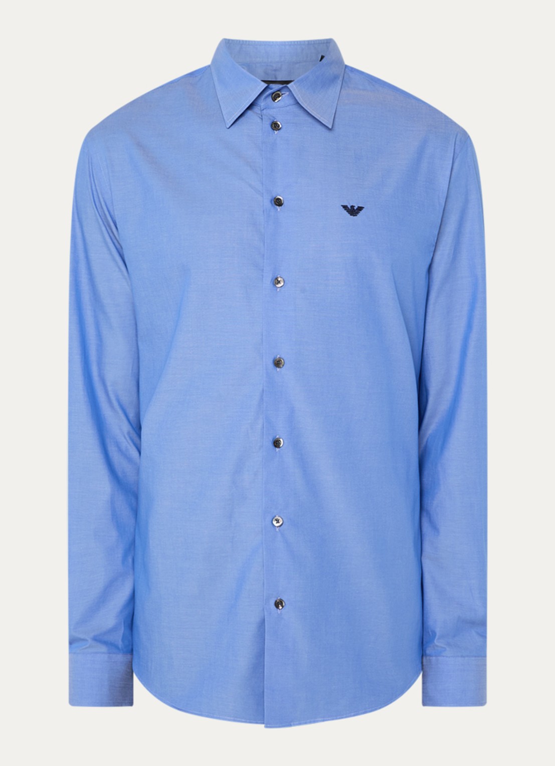 Armani Regular fit overhemd   - voorkant blauw