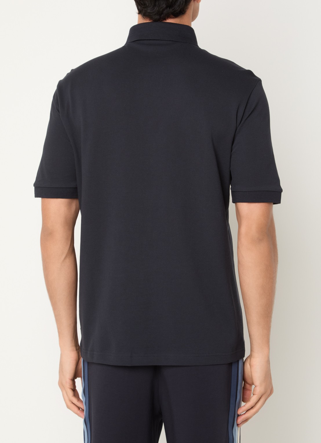 Armani Regular fit polo met logo - achterkant 3 donkerblauw
