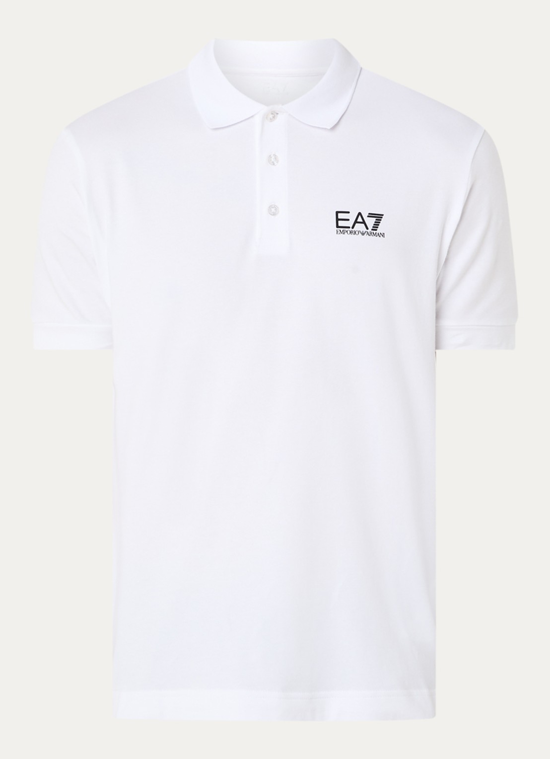 Armani Regular fit polo met logo - voorkant 3 wit