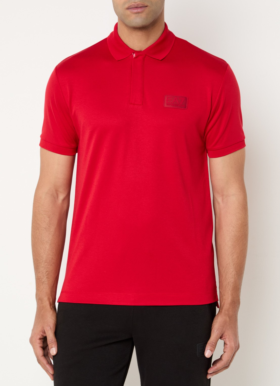 Armani Regular fit polo met logo - detail 4 rood