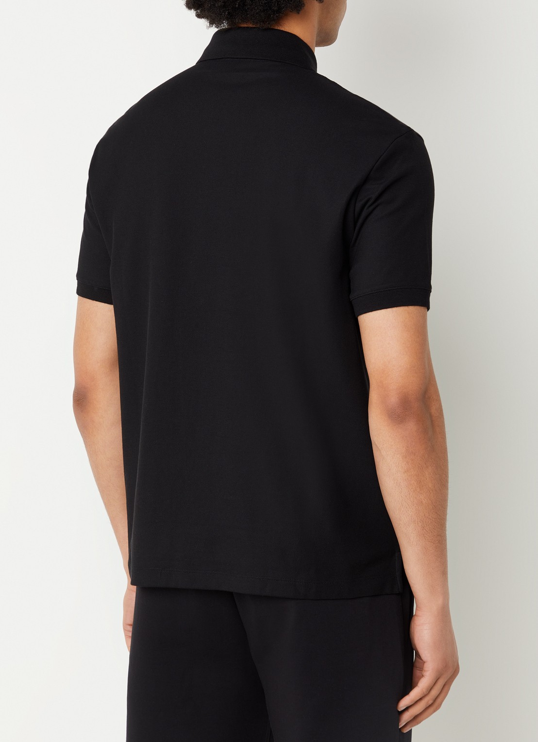 Armani Regular fit polo met logo - achterkant 4 zwart