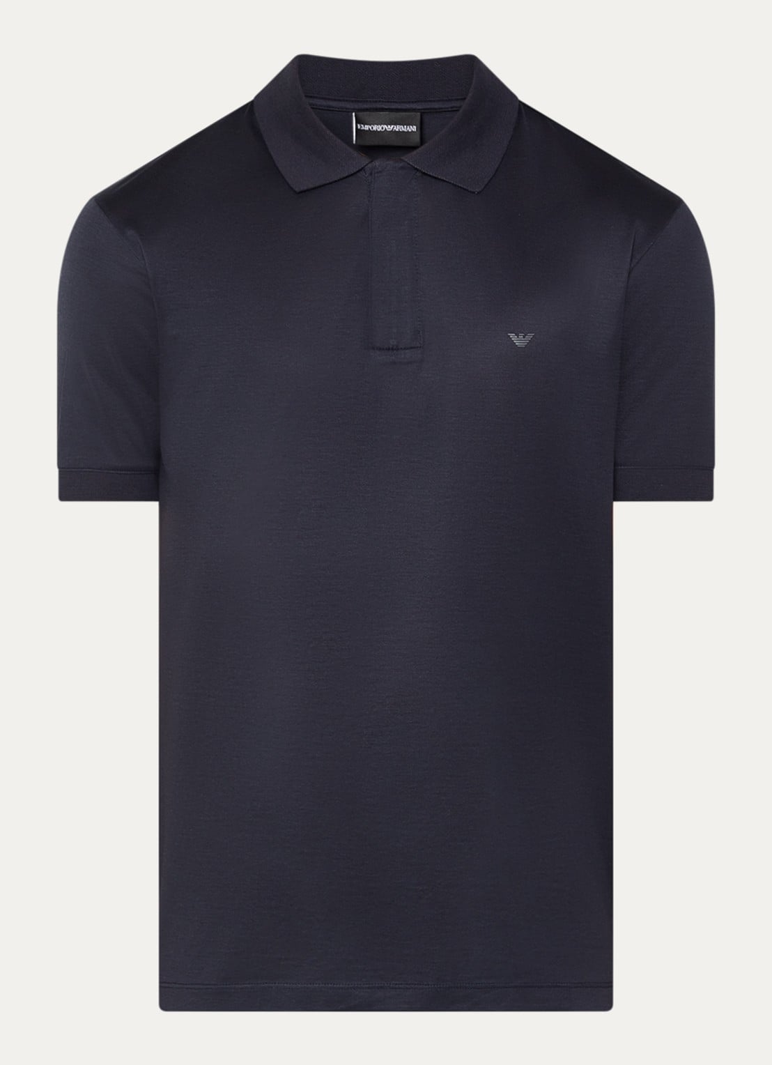Armani Regular fit polo met logo - voorkant donkerblauw
