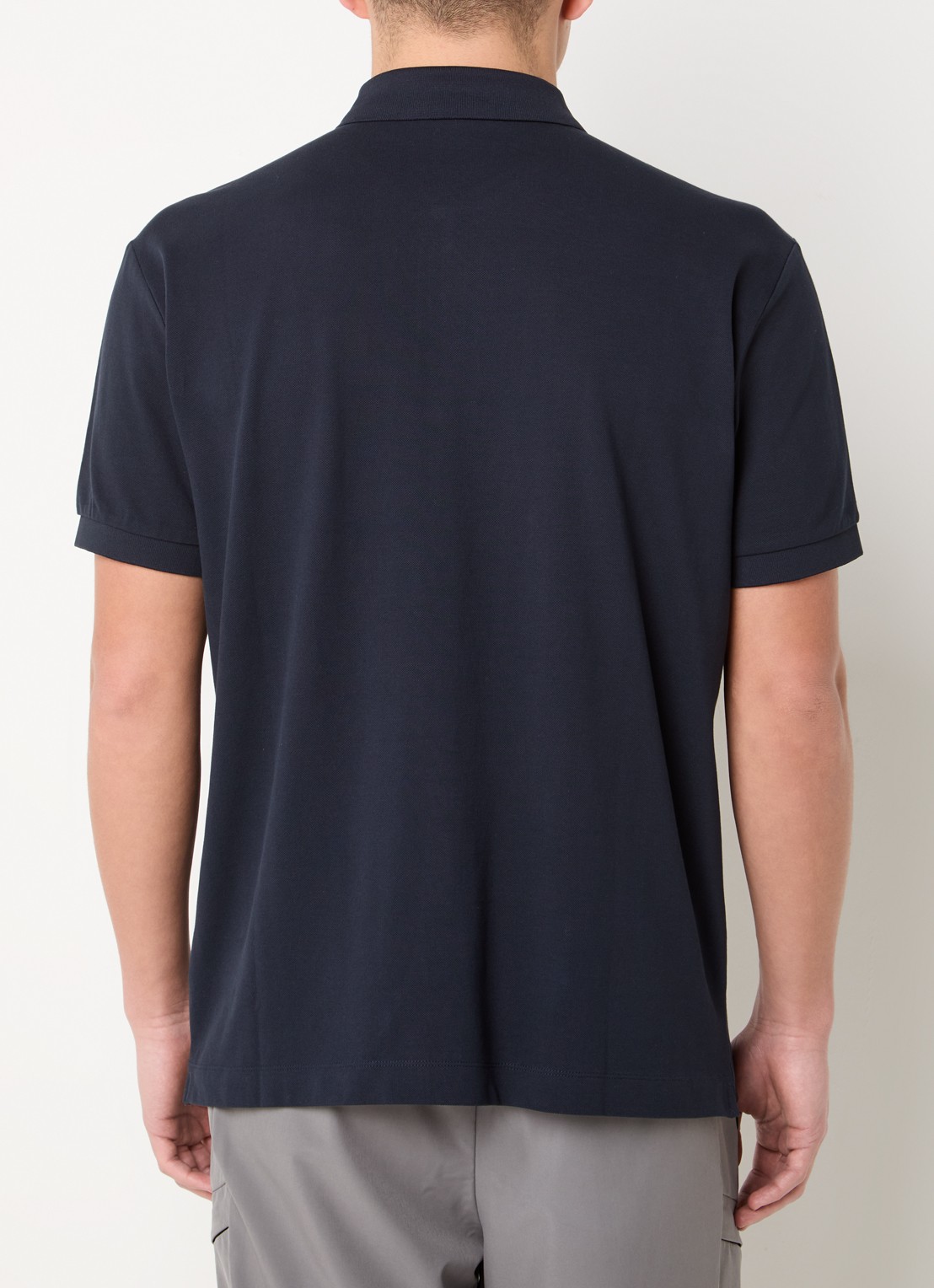 Armani Regular fit polo met logoprint - achterkant 3 zwart