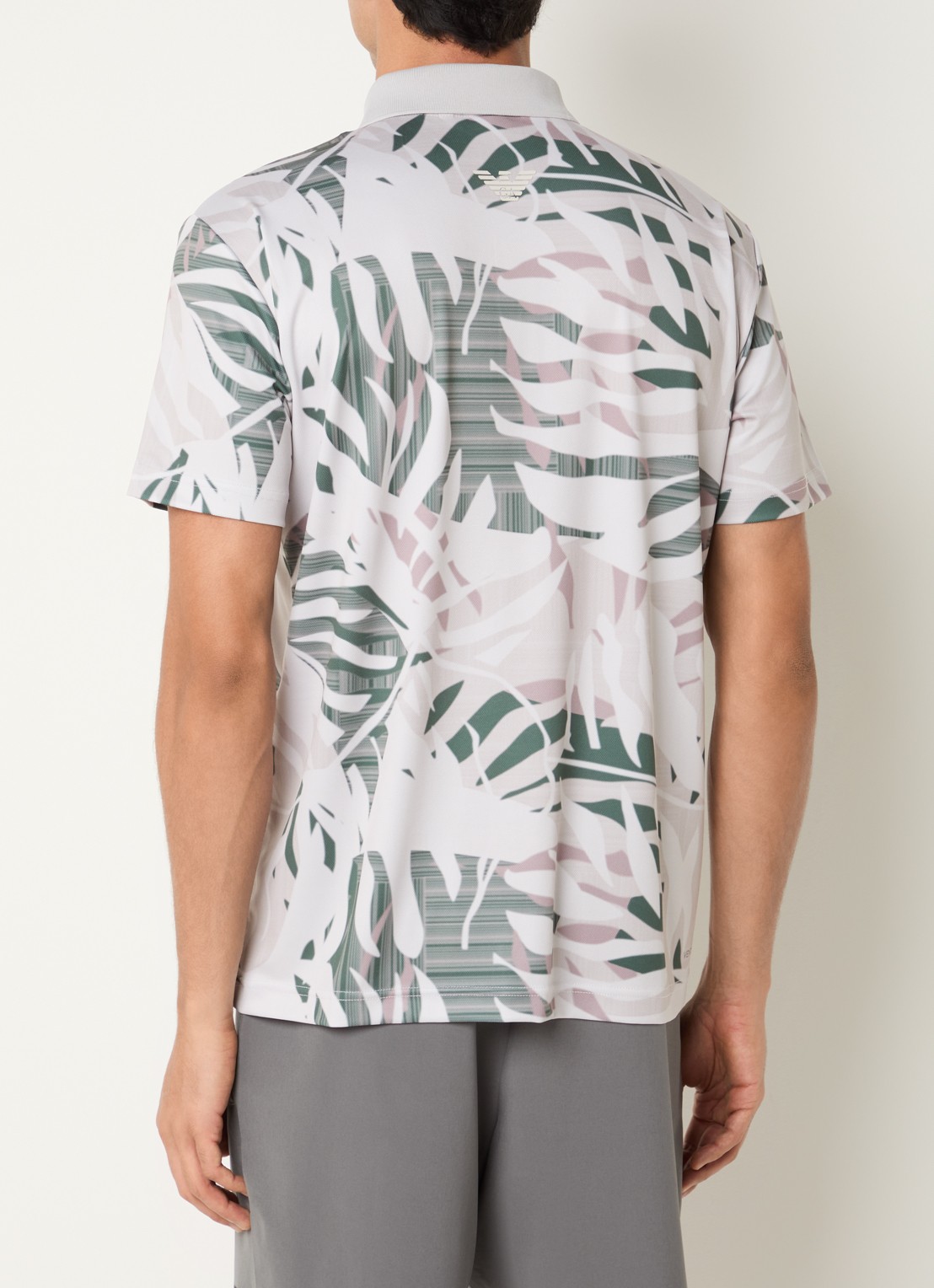 Armani Regular fit polo met print - achterkant 2 beige