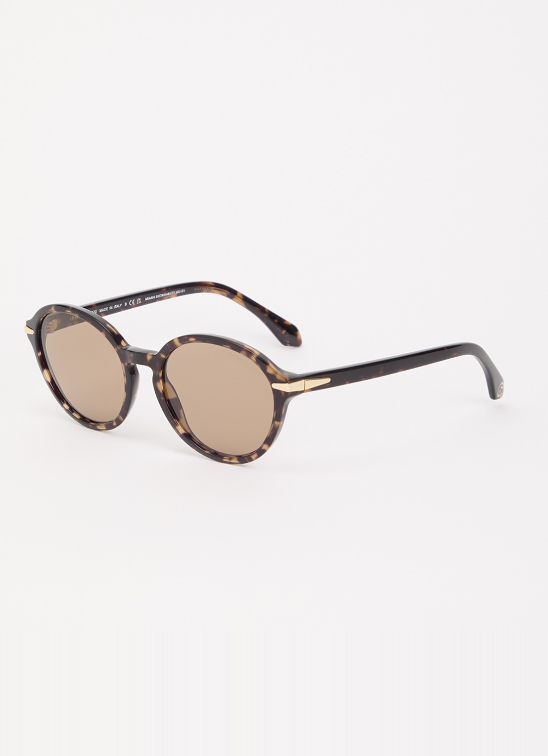 Armani Retro zonnebril AR8237 - voorkant 4 donkerbruin