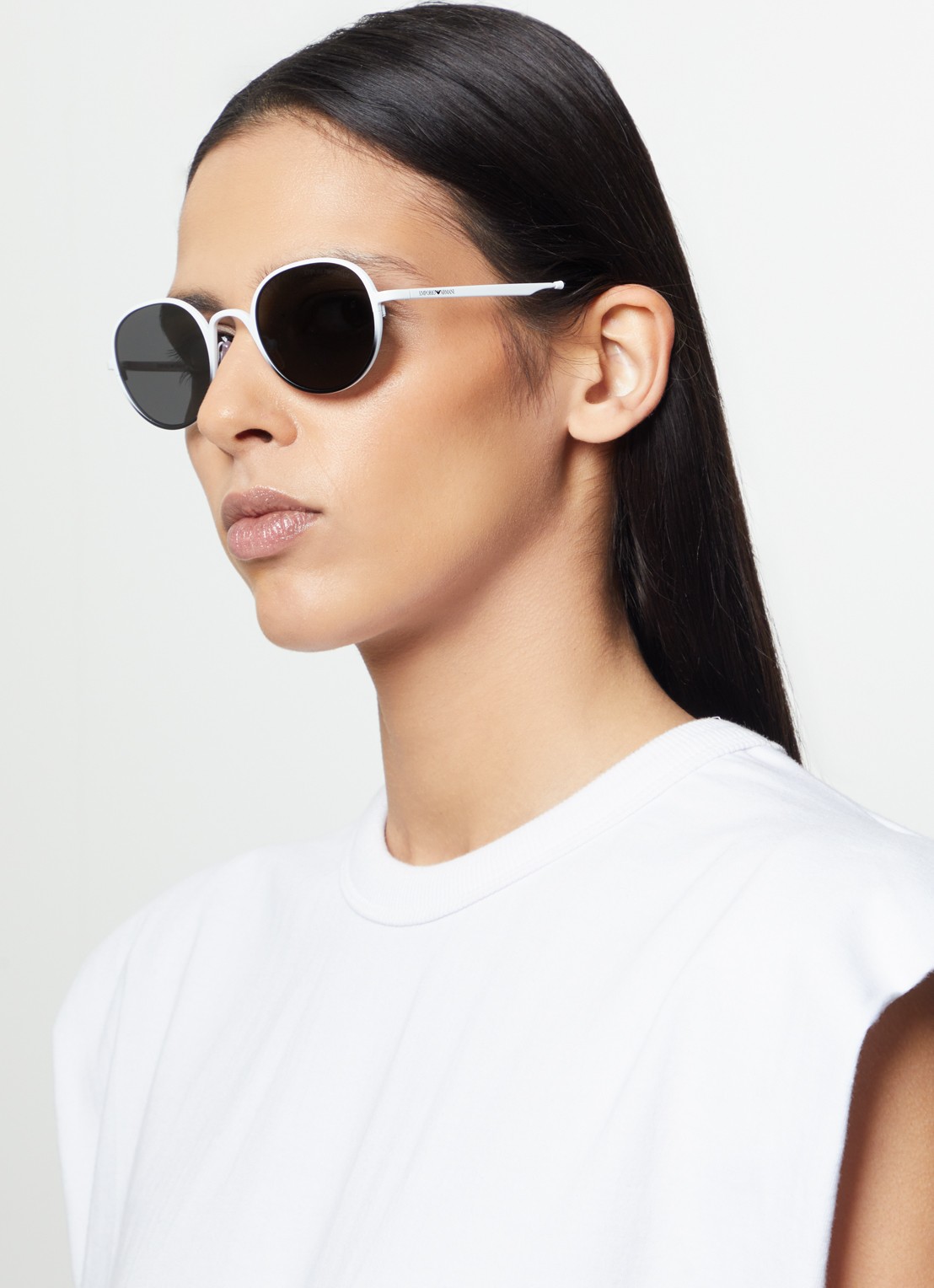 Armani Retro zonnebril EA2151   - voorkant 5 wit