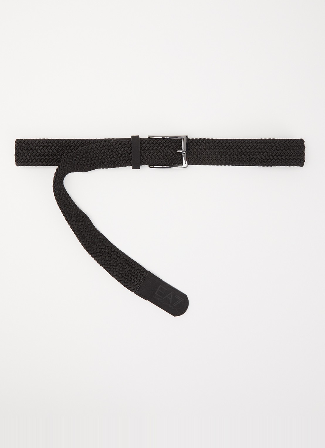 Armani Riem met gevlochten detail - voorkant 2 zwart