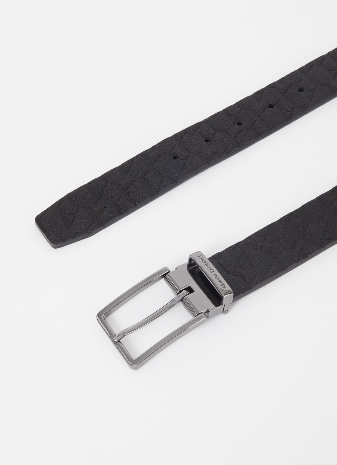 Armani Riem met logo - detail zwart