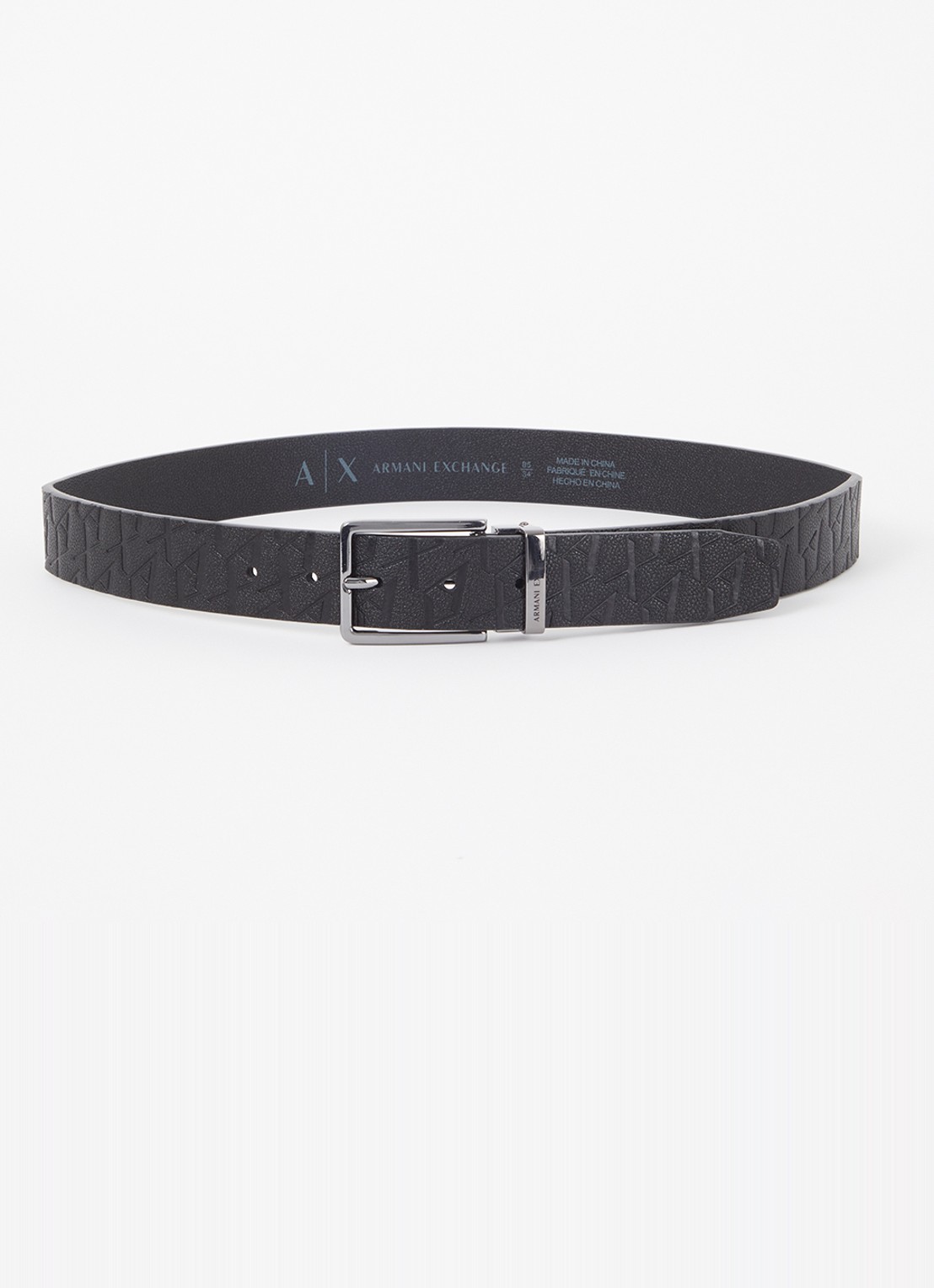 Armani Riem met logo - voorkant 2 zwart