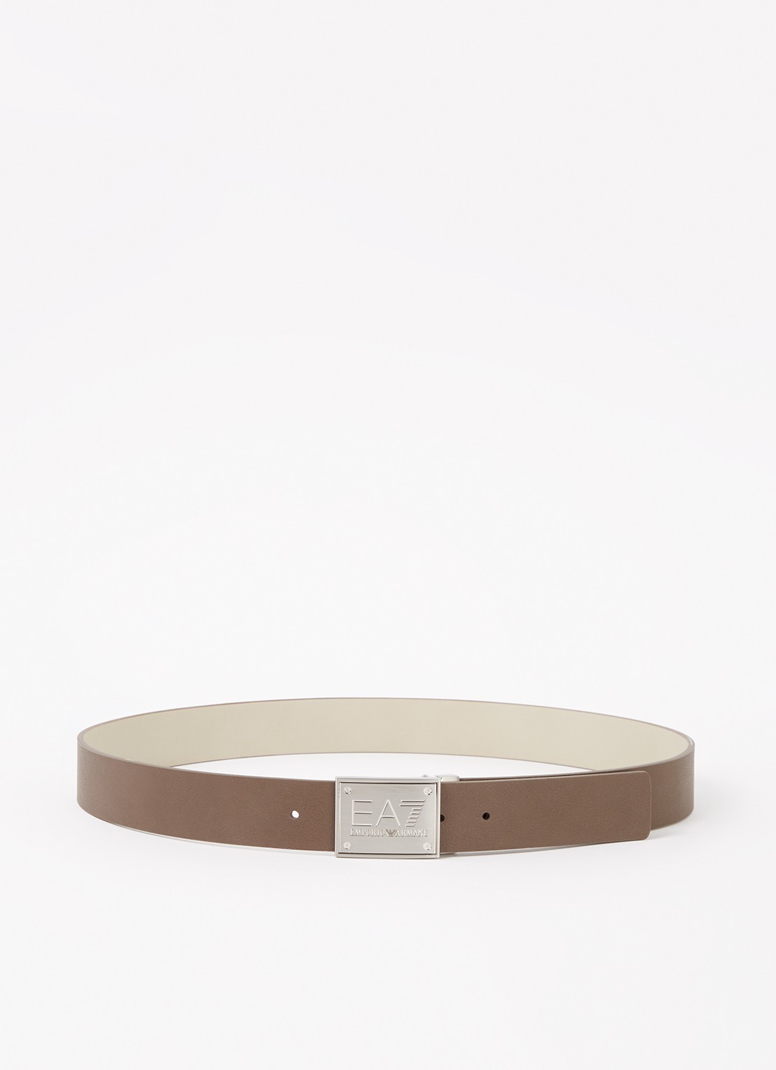 Armani Riem met logo - voorkant hazelnootbruin