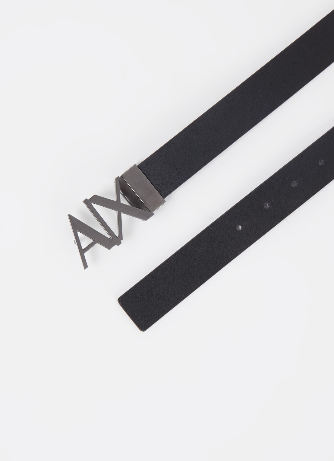 Armani Riem van leer - detail donkerbruin