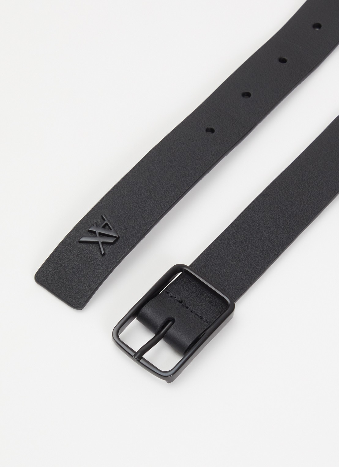 Armani Riem van leer - detail 2 zwart