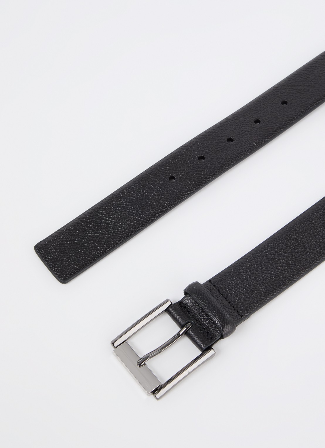 Armani Riem van leer - detail 2 zwart