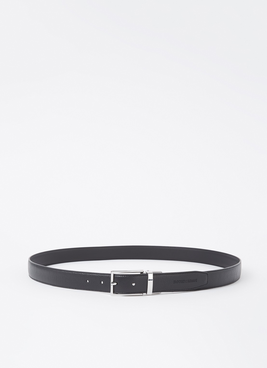 Armani Riem van leer - voorkant 3 zwart