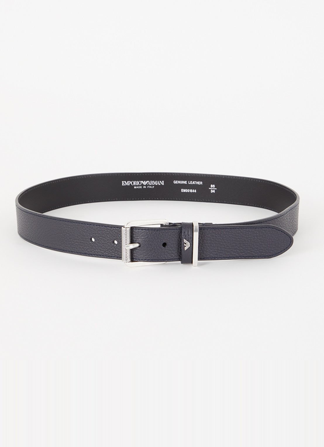 Armani Riem van leer  - voorkant donkerblauw