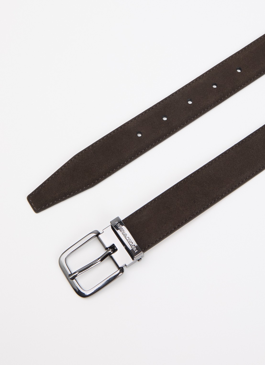 Armani Riem van suède - detail zwart