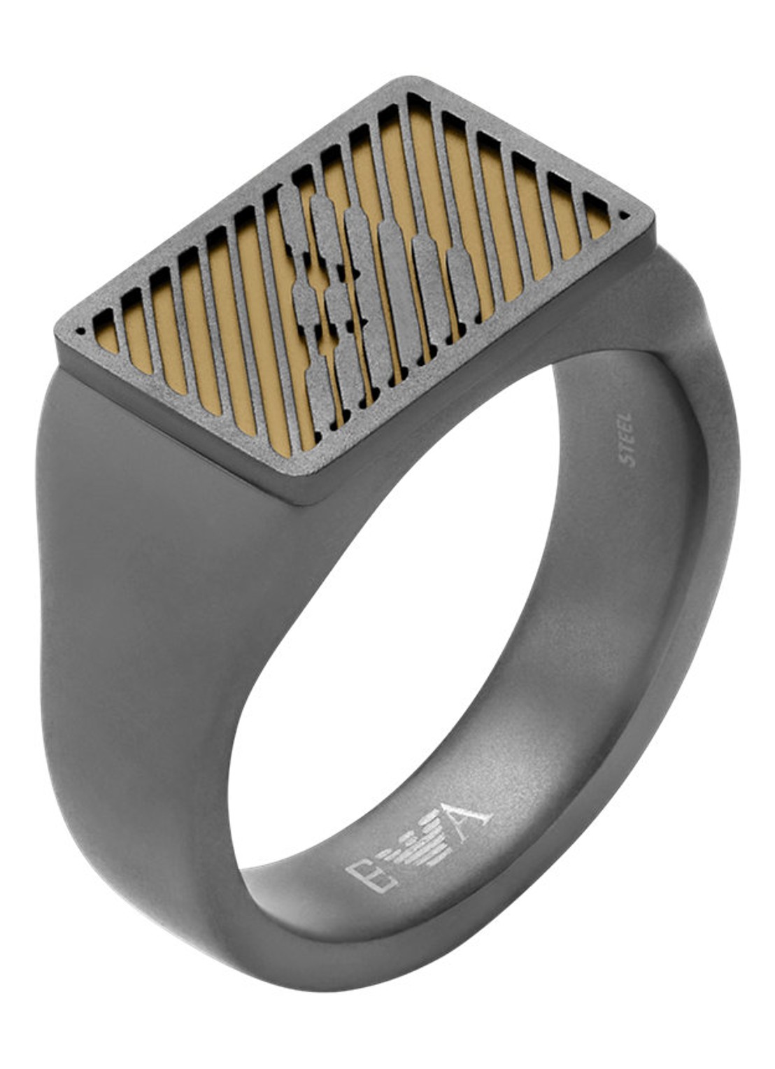 Armani Ring EGS3242060 - voorkant 4 zilver