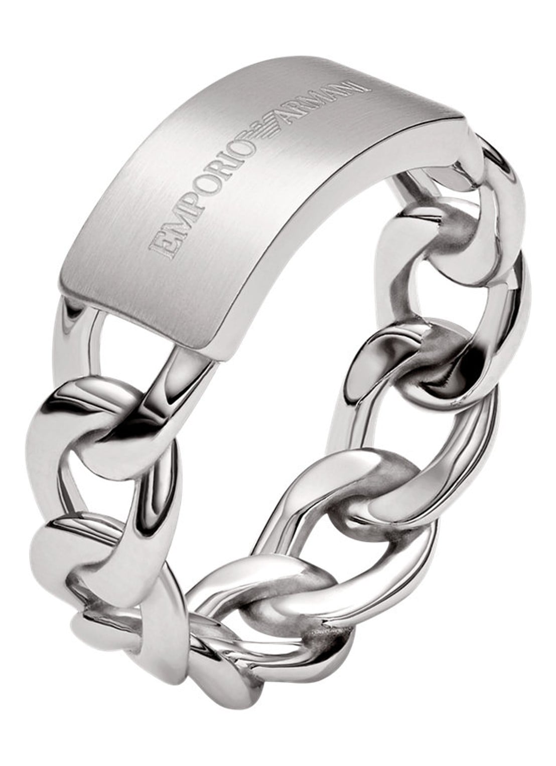 Armani Ring EGS3305040 - voorkant 4 zilver