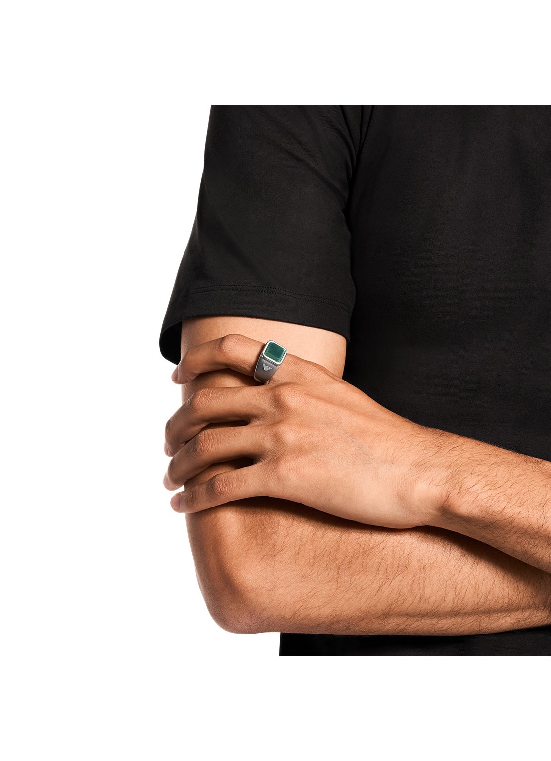 Armani Ring EGS3317040 - detail 4 zilver