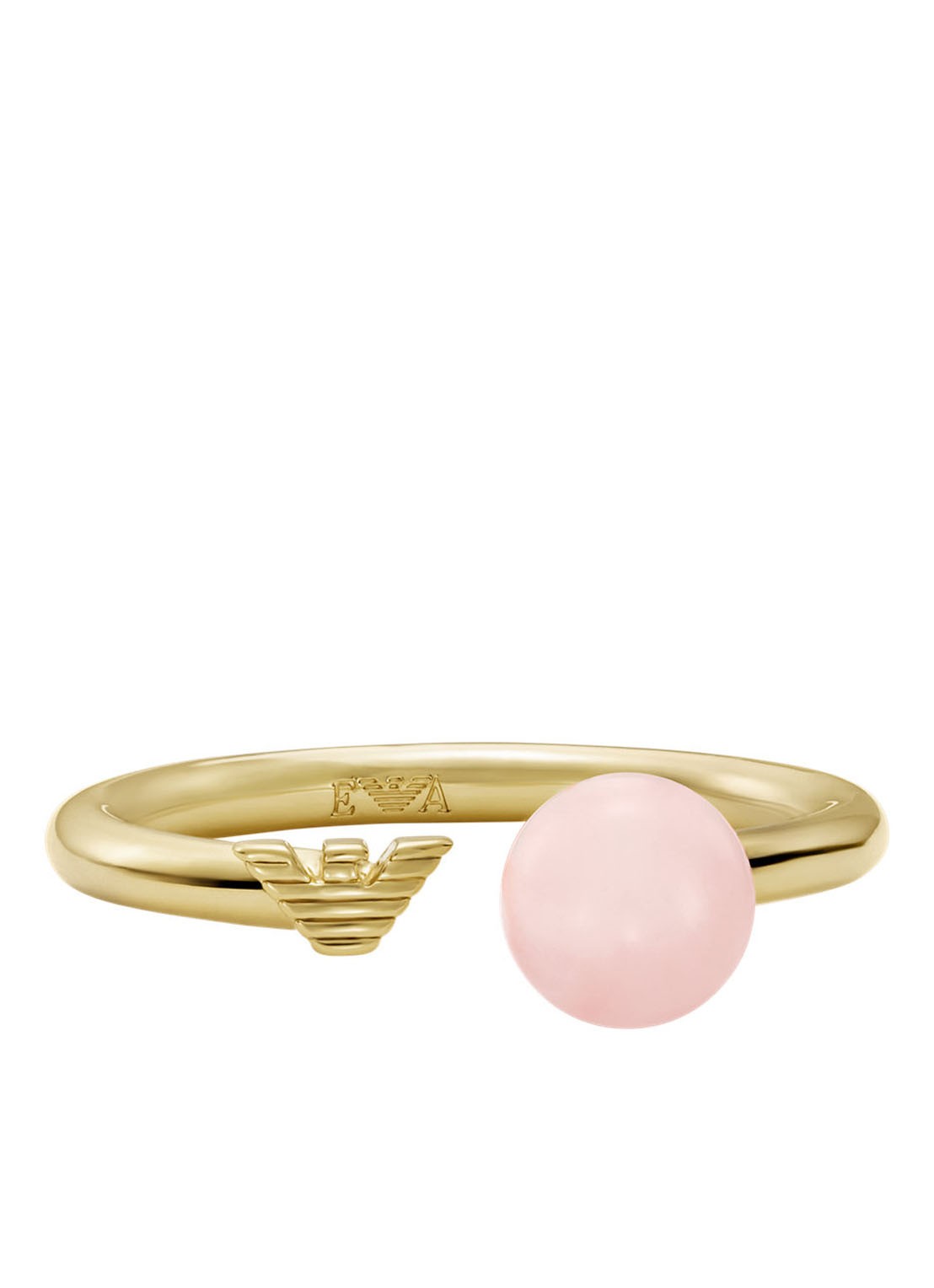 Armani Ring met kwarts EGS3202710 - detail goud