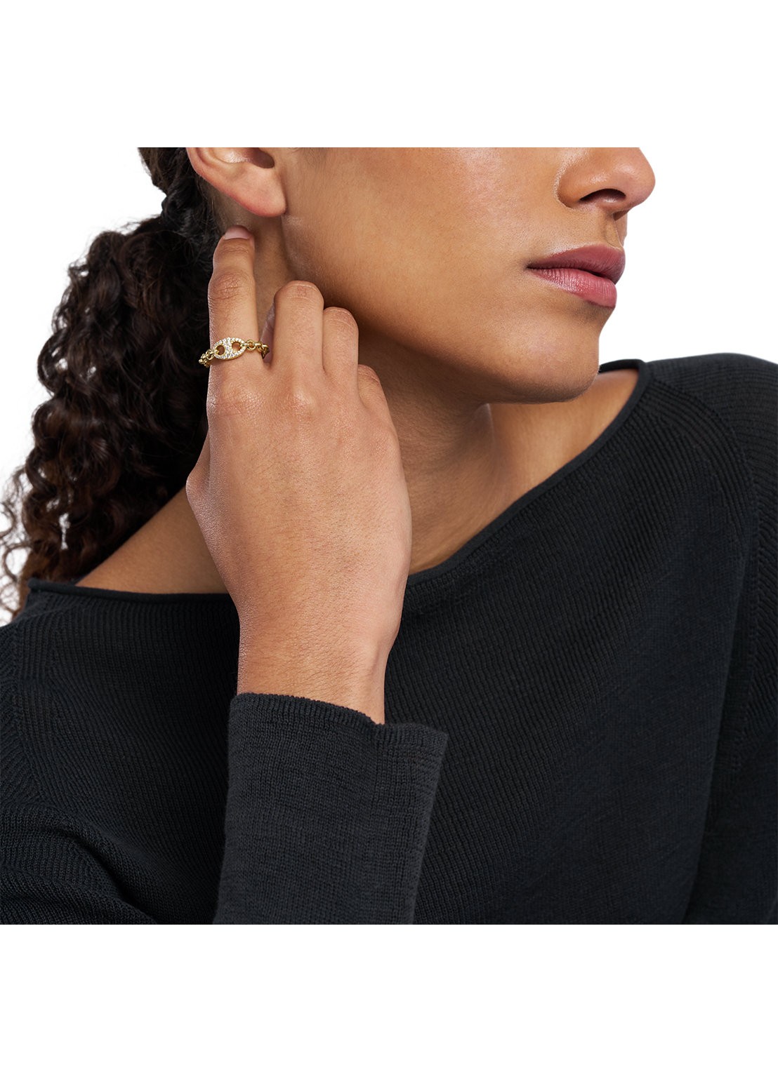Armani Ring verguld EGS3271710 - detail 3 goud