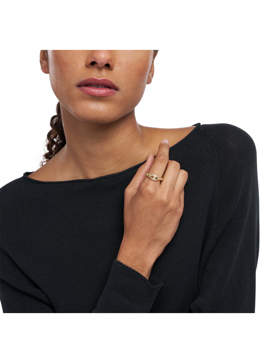 Armani Ring verguld EGS3271710 - detail 4 goud